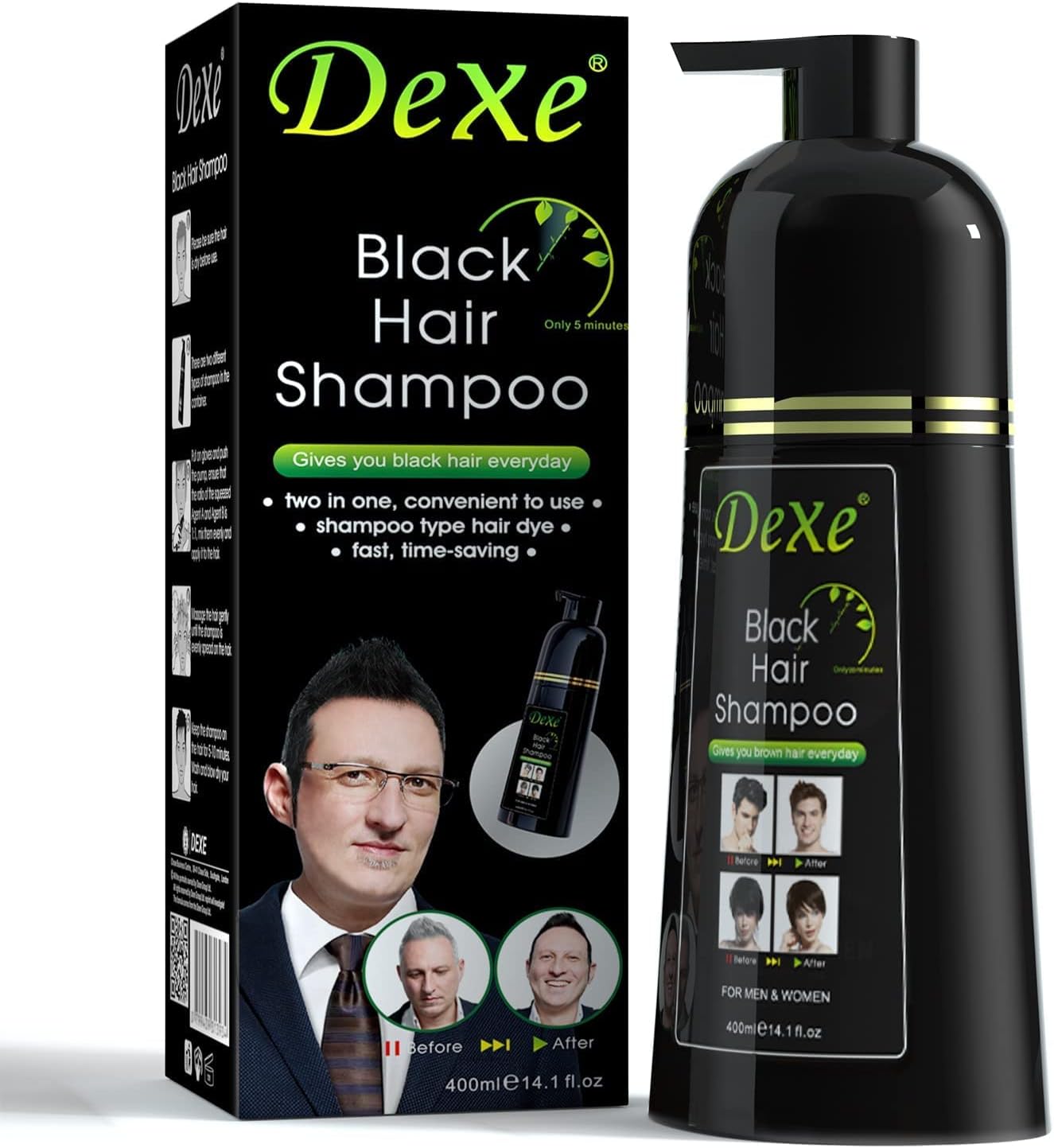 Dexe Black Hair Shampoo Classic 400 ml