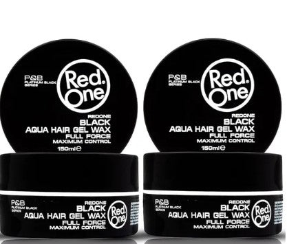 REDONE BLACK AQUA HAIR GEL WAX FULL FORCE 2x150ml