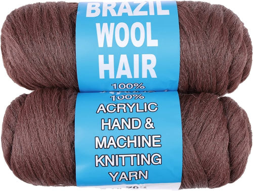 Brazilian 2 Pezzi sintetica per Treccine Braids, Crochet, Twist, DreadLocks, faux lock- 80g