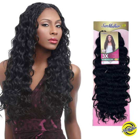 DEEP WAVE- Extension sintetiche di capelli ondulati per Crochet Braids- 300Gr 65cm