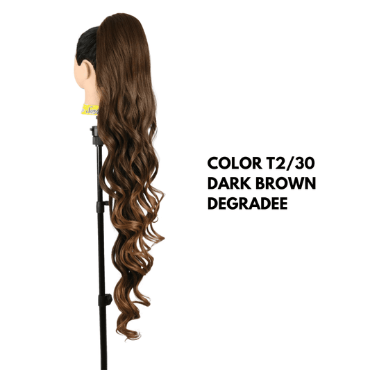 Coda Di Cavallo Extension EMILY, Capelli Ondulati 90cm  240G T2/30