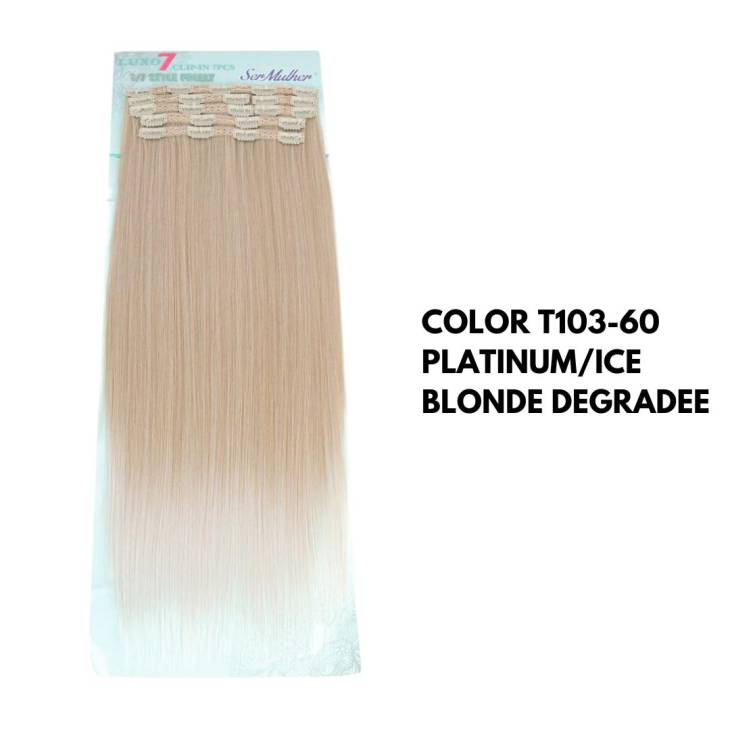THELMA – 7 Bande di Extension con Clip – capelli lisci 228gr