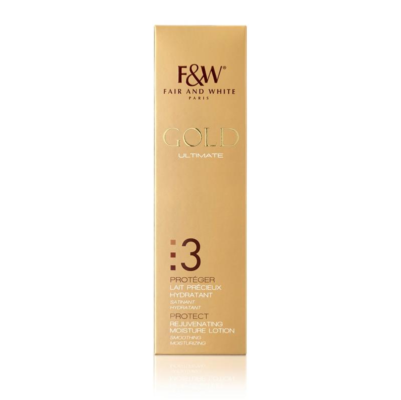 Fair & White Rejuvenating Moisture Gold 3  Lotion  500ml  / 17.8 floz.