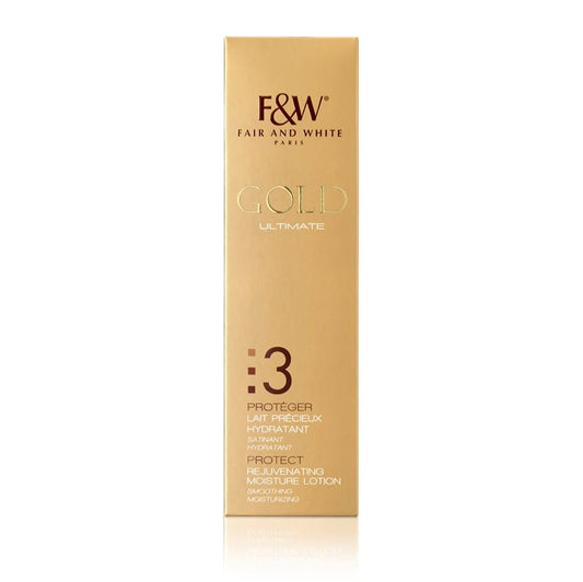 Fair & White Rejuvenating Moisture Gold 3  Lotion  500ml  / 17.8 floz.