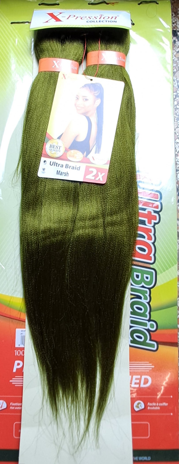 Xpression Hair Extension Braids Braids Kanekalon Pre-stretched 160 g 46''