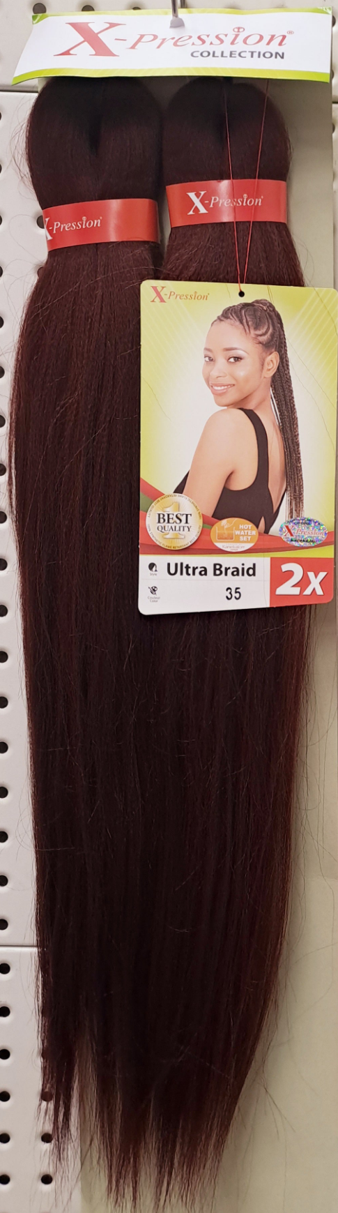 X pression Ultra Braid Extension Capelli Treccine braids Kanekalon Pre-stretched 160g  2 X 46''