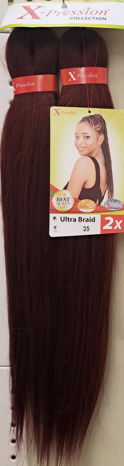 Xpression Hair Extension Braids Braids Kanekalon Pre-stretched 160 g 46''