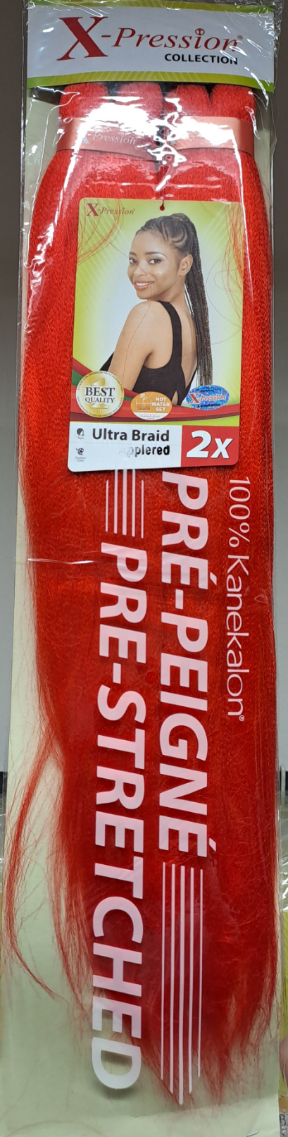 Xpression Hair Extension Braids Braids Kanekalon Pre-stretched 160 g 46''