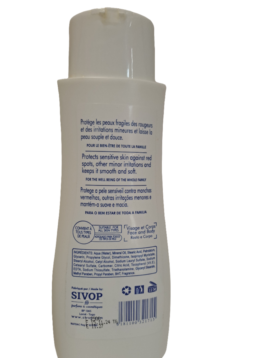 FAMILIA Body Lotion with Vitamin E 500 ml 16.91 FL.OZ