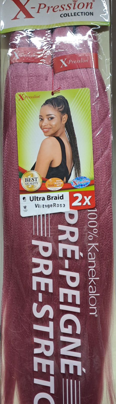 Xpression Hair Extension Braids Braids Kanekalon Pre-stretched 160 g 46''