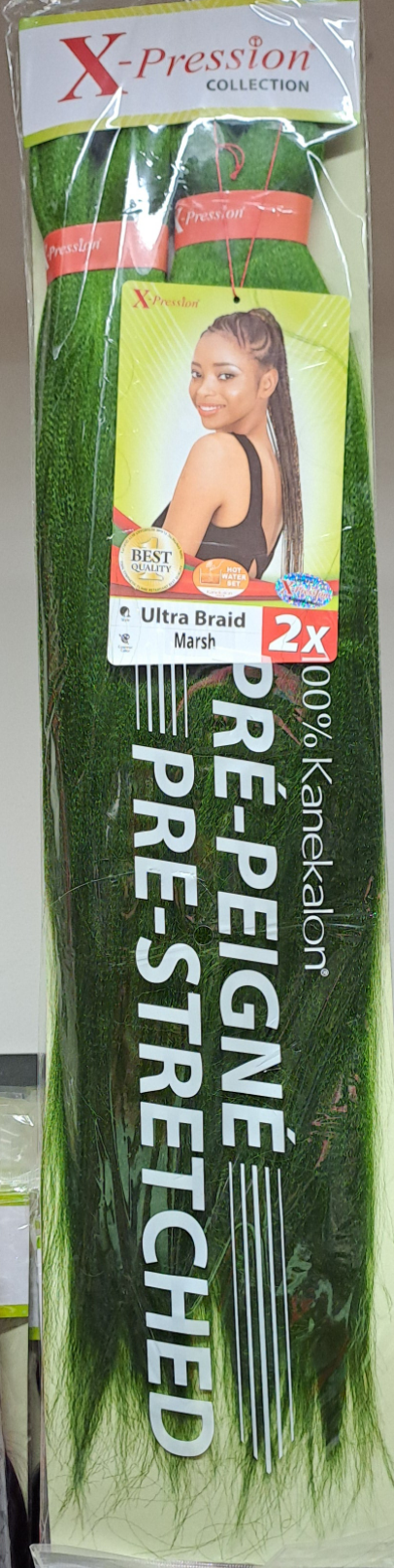 Xpression Hair Extension Braids Braids Kanekalon Pre-stretched 160 g 46''