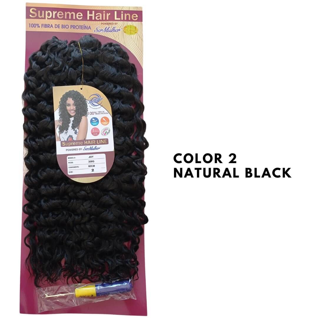 JOY – Extension Crochet Braids in Bioproteina – capelli Ricci 300g