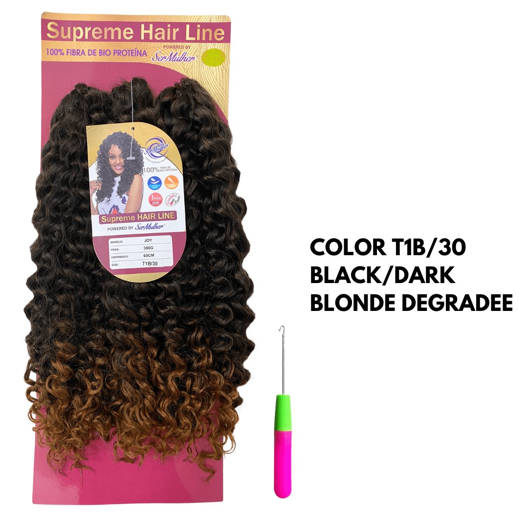 JOY – Extension Crochet Braids in Bioproteina – capelli Ricci 300g