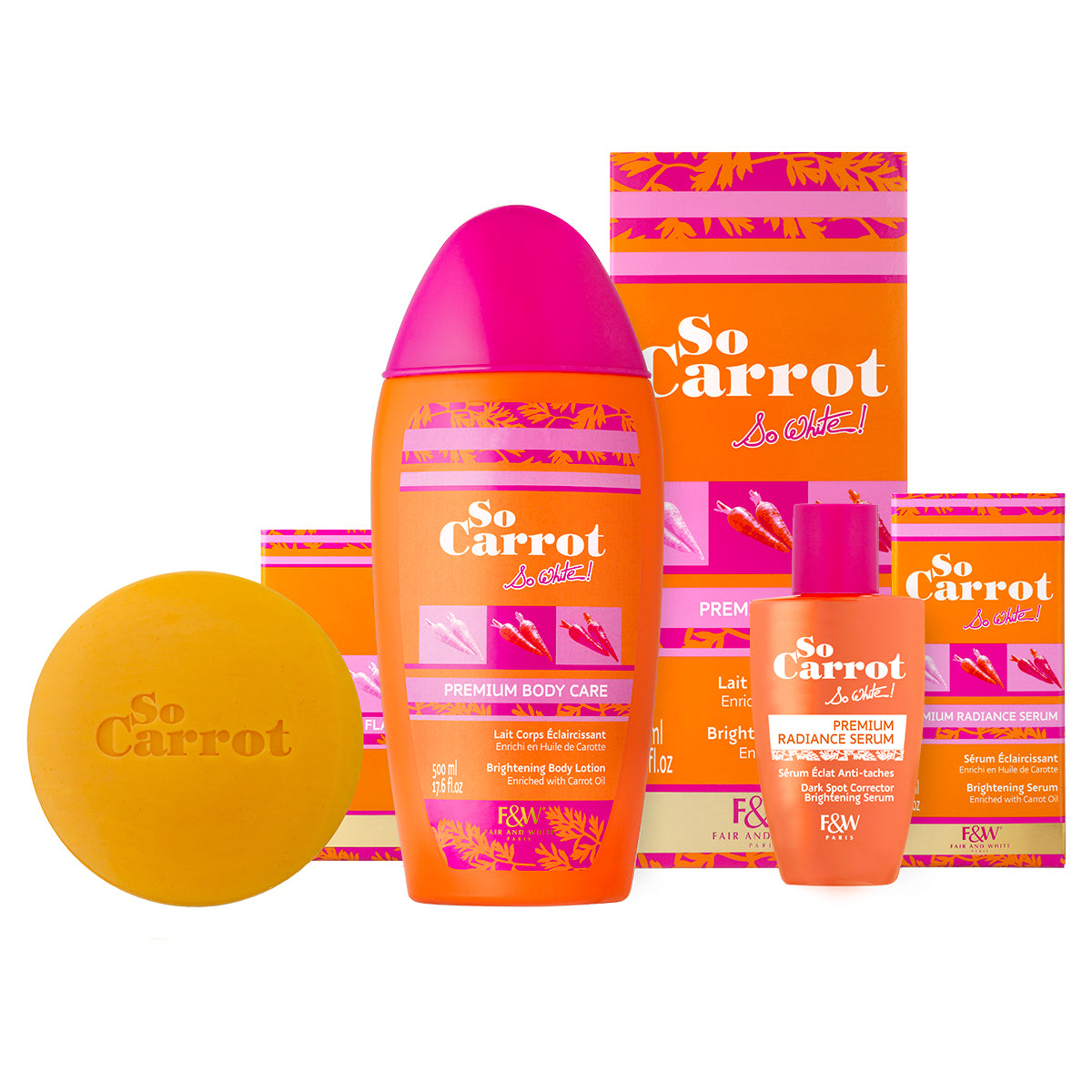 Fair and White So Carrot Kit So Radiance - For Face & Body | So Carrot