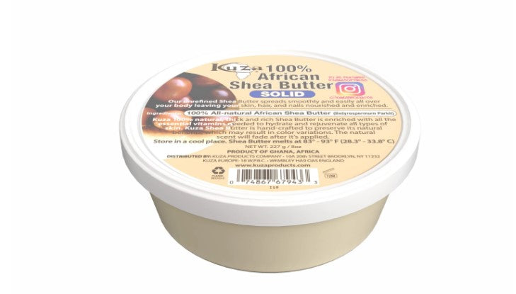 Kuza 100% Pure African Shea Butter Solid  227g / 8 oz
