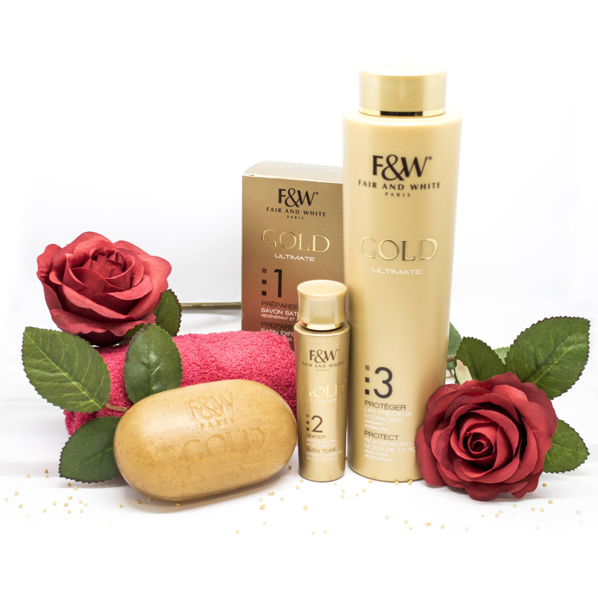 Fair & White Gold Kit Radiance Pack of 3 products - for a lighten and radiant skin