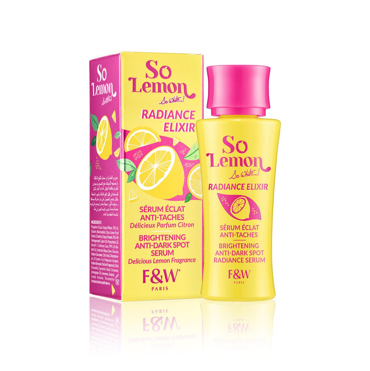 F&W So Lemon Brightening Anti-Dark Spot Face Serum - Radiance Elixir  30ml / 1 fl.oz
