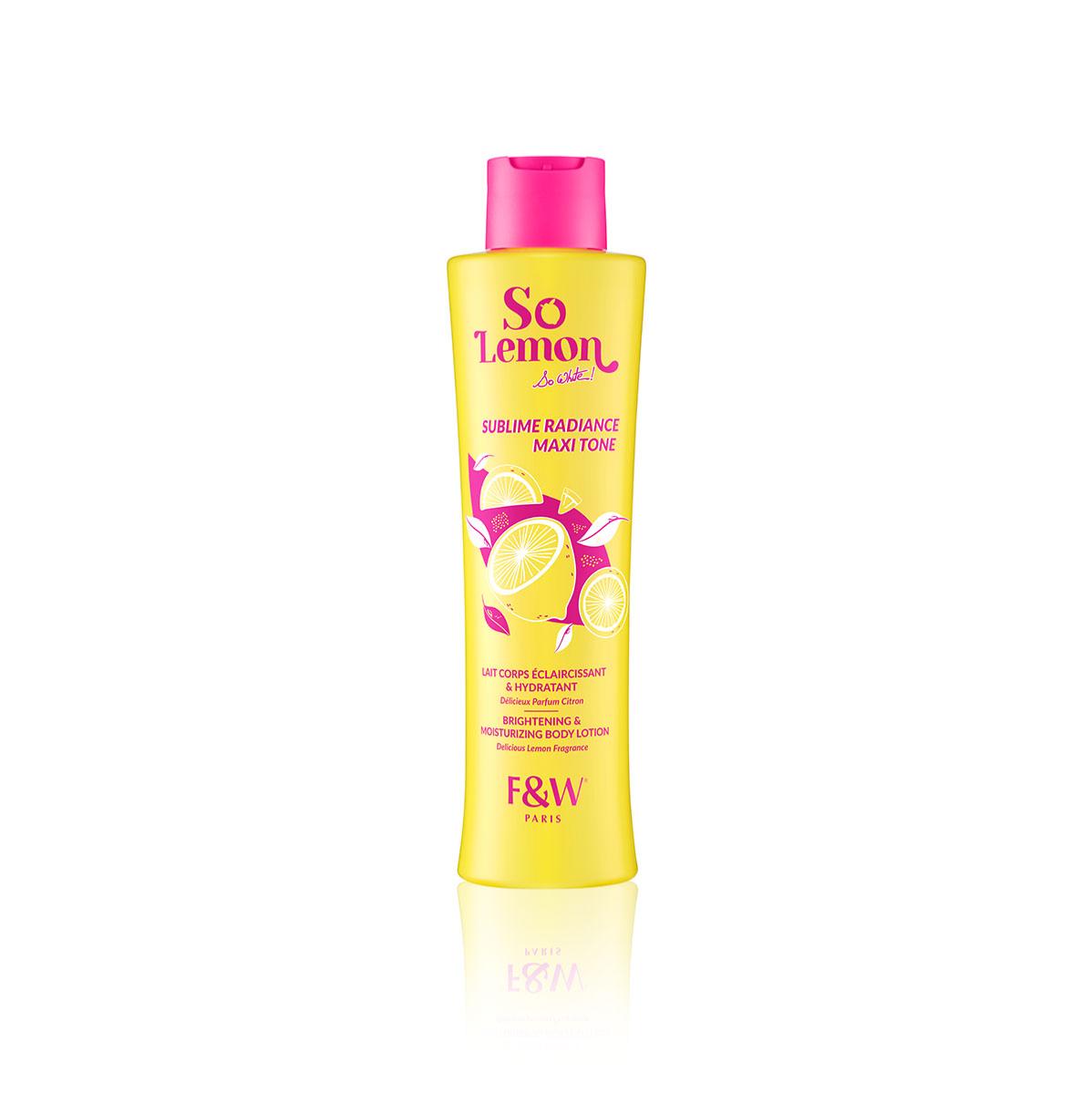 Fair & White  So Lemon Brightening & Moisturizing Body Lotion - Sublime Radiance Maxi Tone 250 ml / 8.45 fl.oz