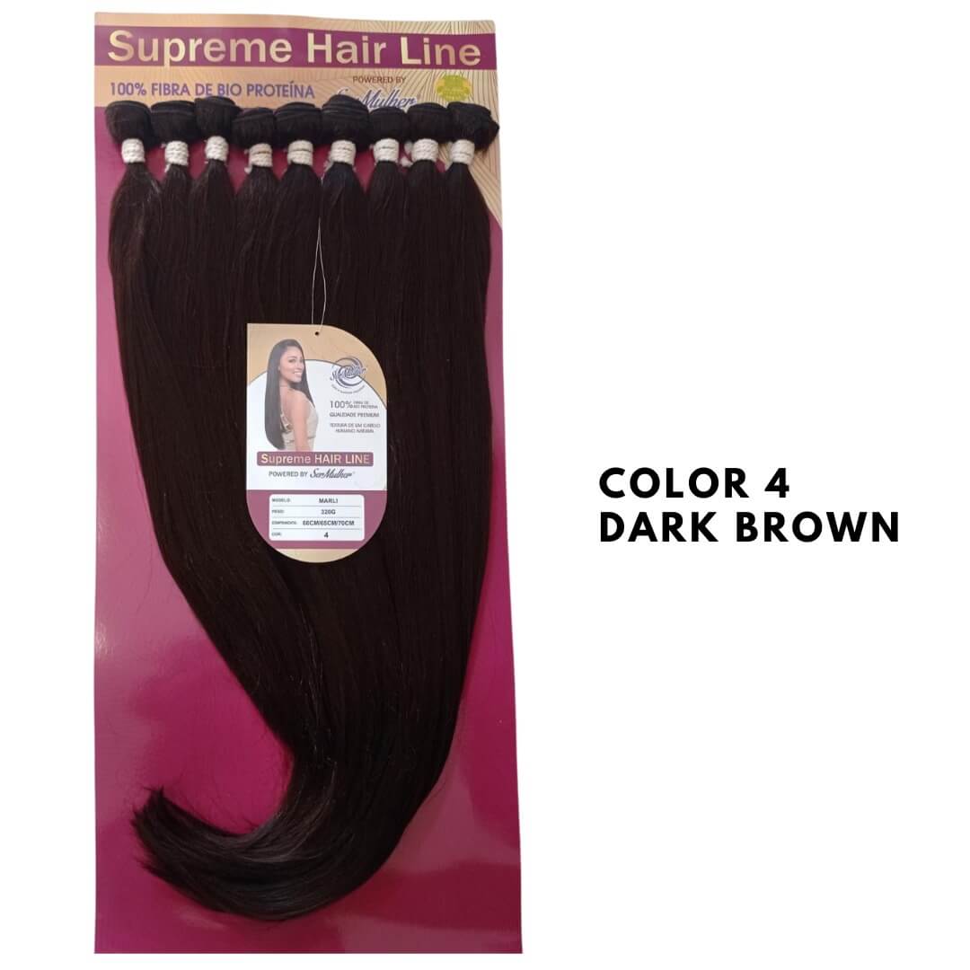 MARLI- Extension a Tessitura Top Quality- capelli Lisci 320g 3 per 70cm cm, 3 per 65cm, 3 per 60cm