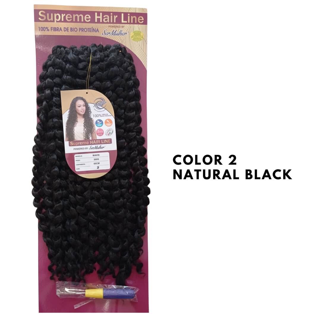 MAVIS – Extension Crochet Braids in Bioproteina – capelli Ricci 65cm 300g