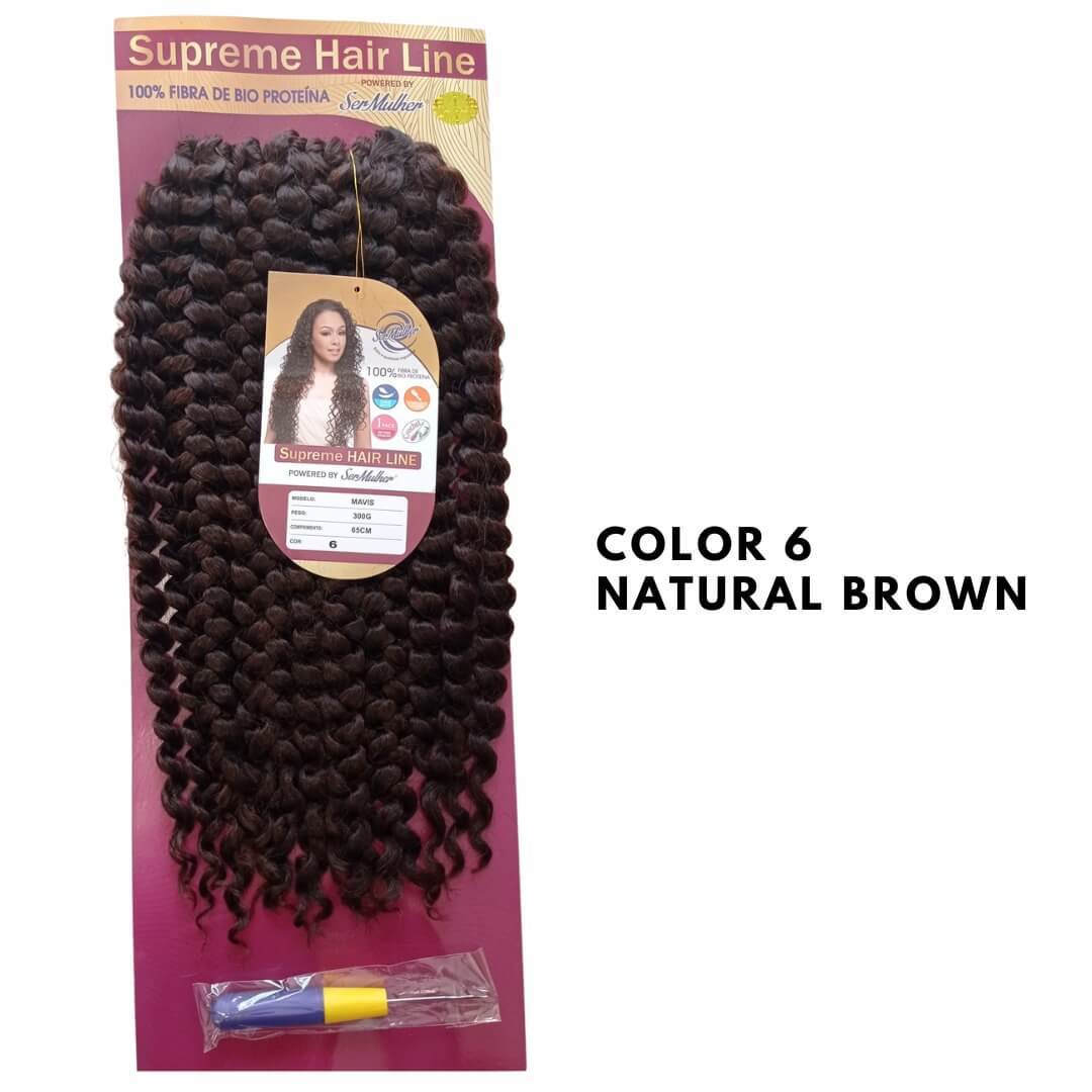 MAVIS – Extension Crochet Braids in Bioproteina – capelli Ricci 65cm 300g
