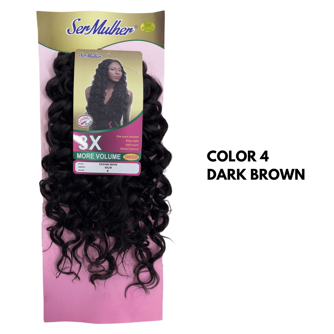New Deep Wave RITMO 35 CM. 240g Extension di capelli ricci per Crochet Braids