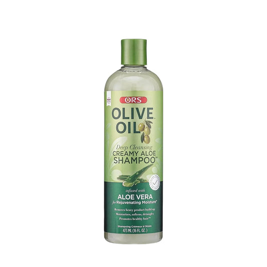 ORS Olive Oil Moisture Restore Creamy Aloe Shampoo Infused with Aloe Vera 473ml (16 oz)