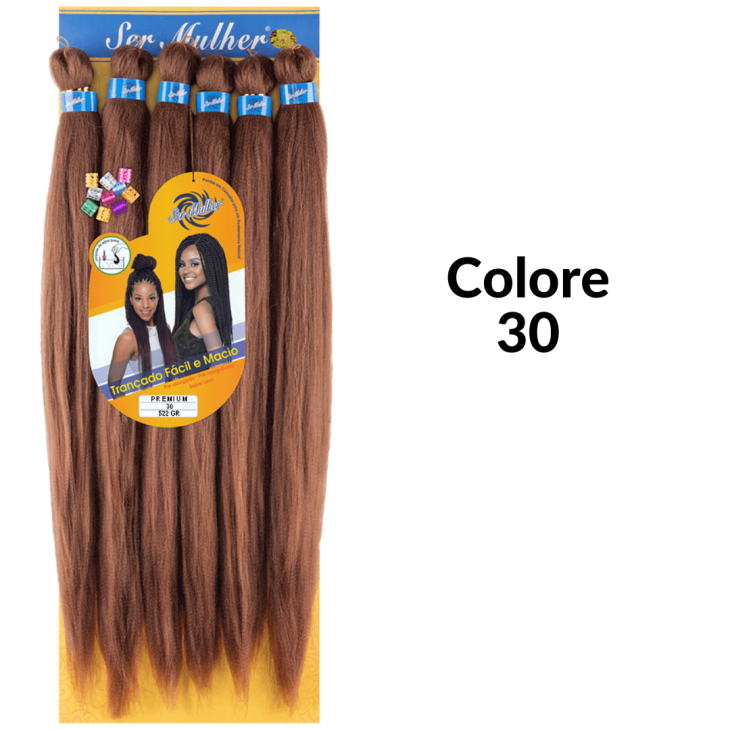 SUPER JUMBO 65cm 552g PREMIUM Extension per treccine africane Pre-stratched