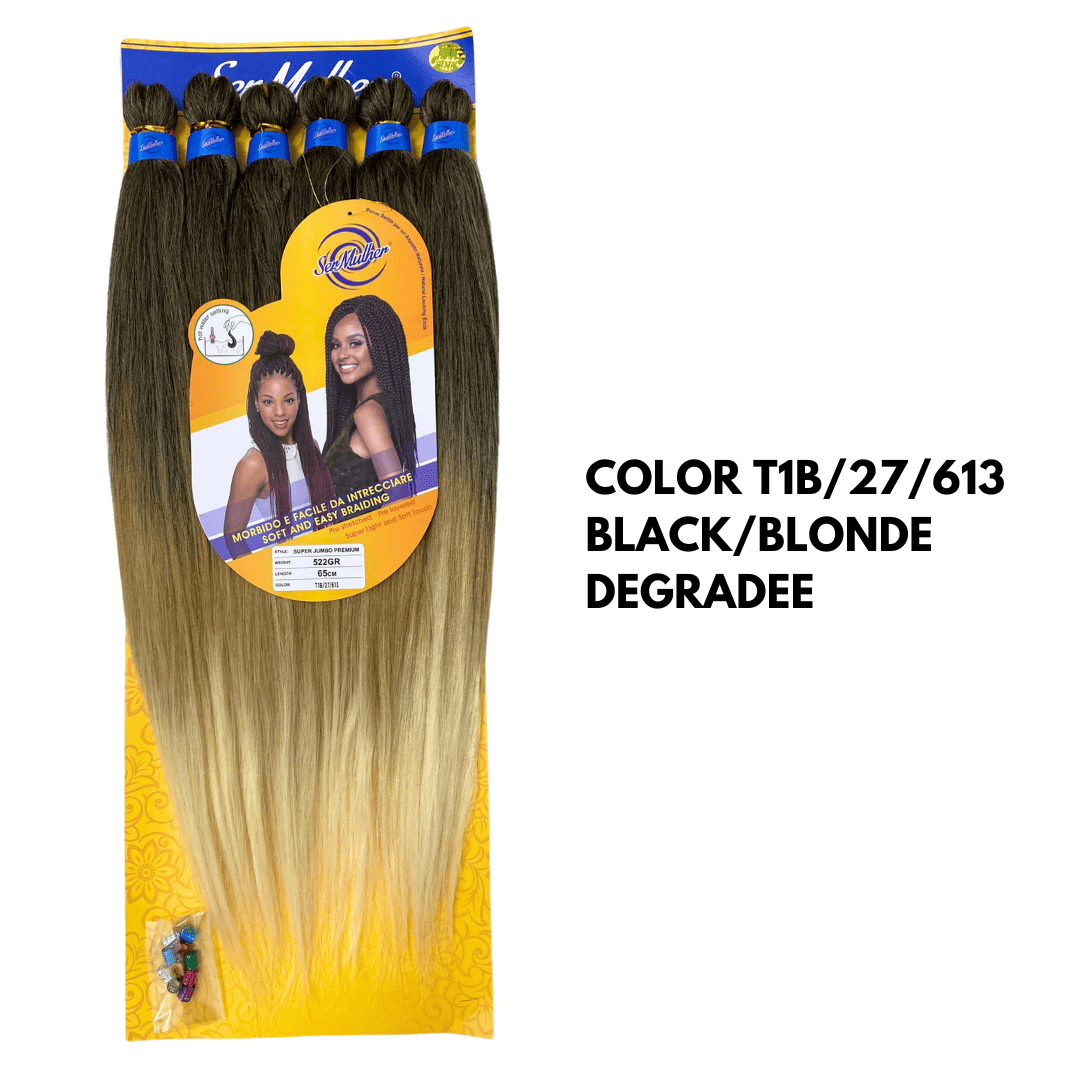 SUPER JUMBO PREMIUM Extension per treccine africane Pre-stratched 65cm 552g