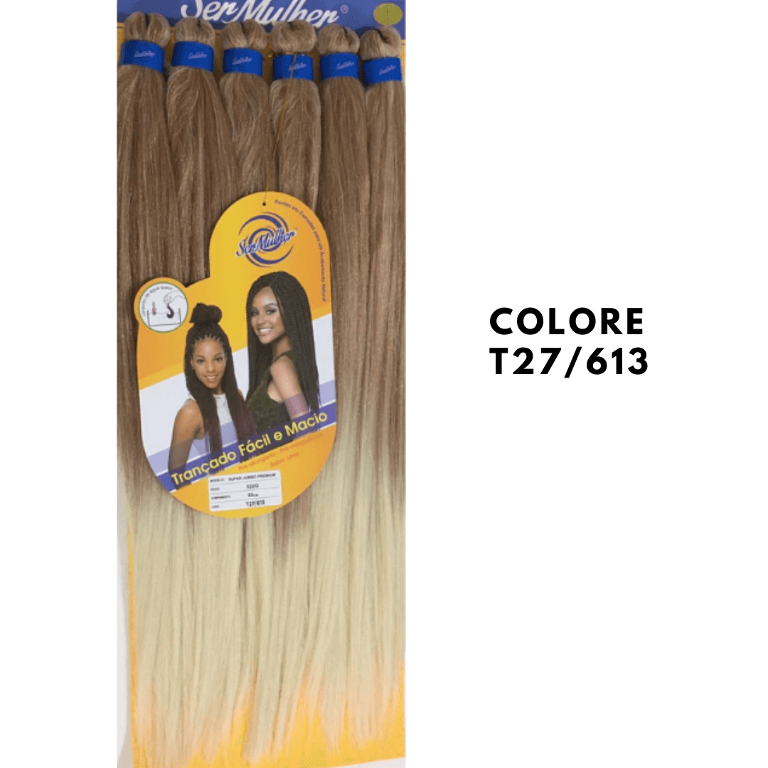 SUPER JUMBO PREMIUM Extension per treccine africane Pre-stratched 65cm 552g