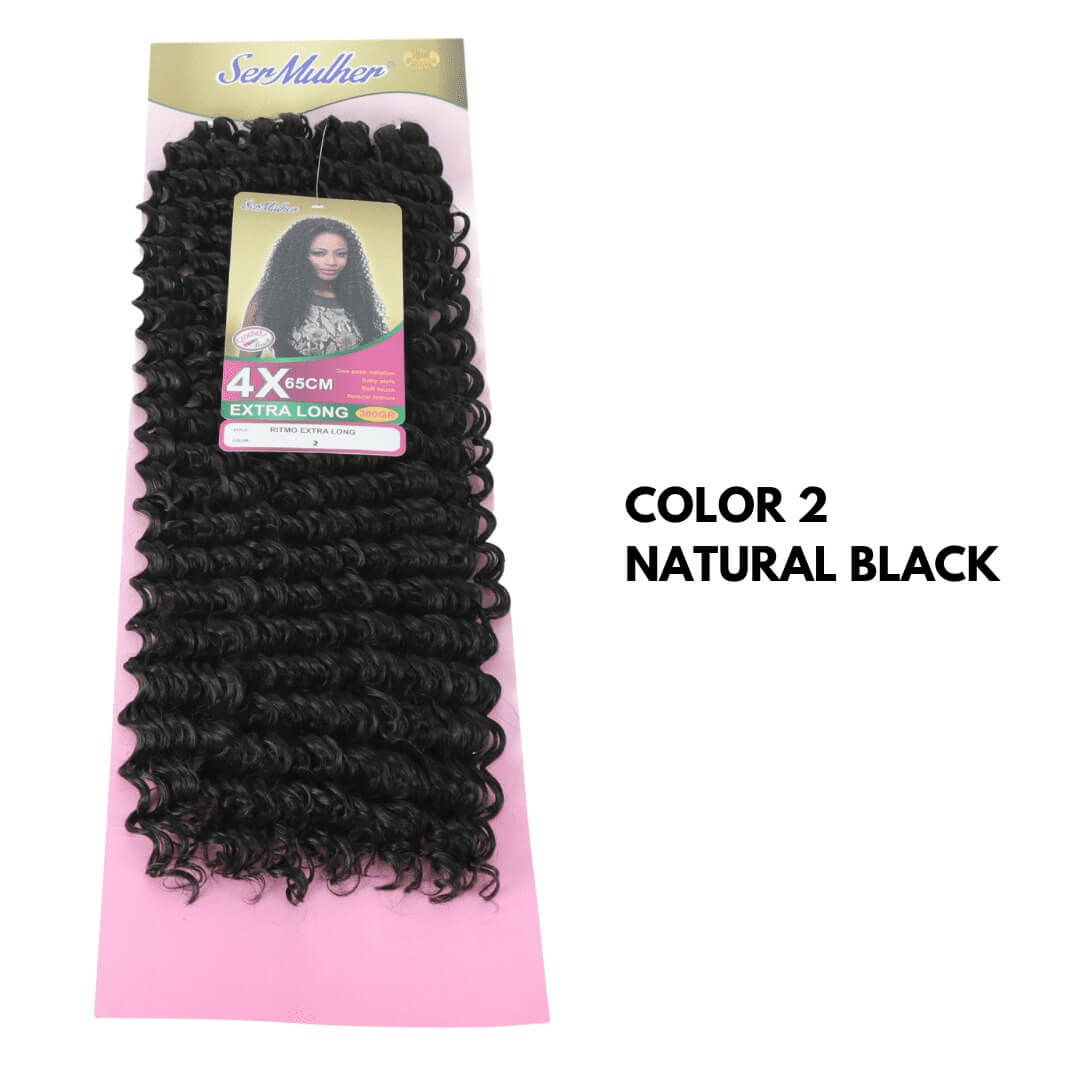 NEW RITMO Extra Long 65CM 300g  Extension di capelli ricci per Crochet Braids