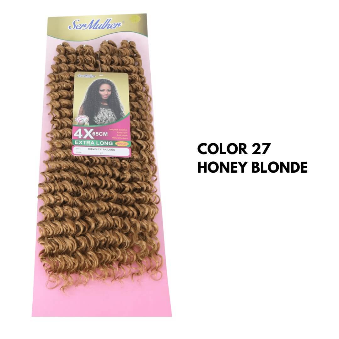 NEW RITMO Extra Long 65CM 300g  Extension di capelli ricci per Crochet Braids