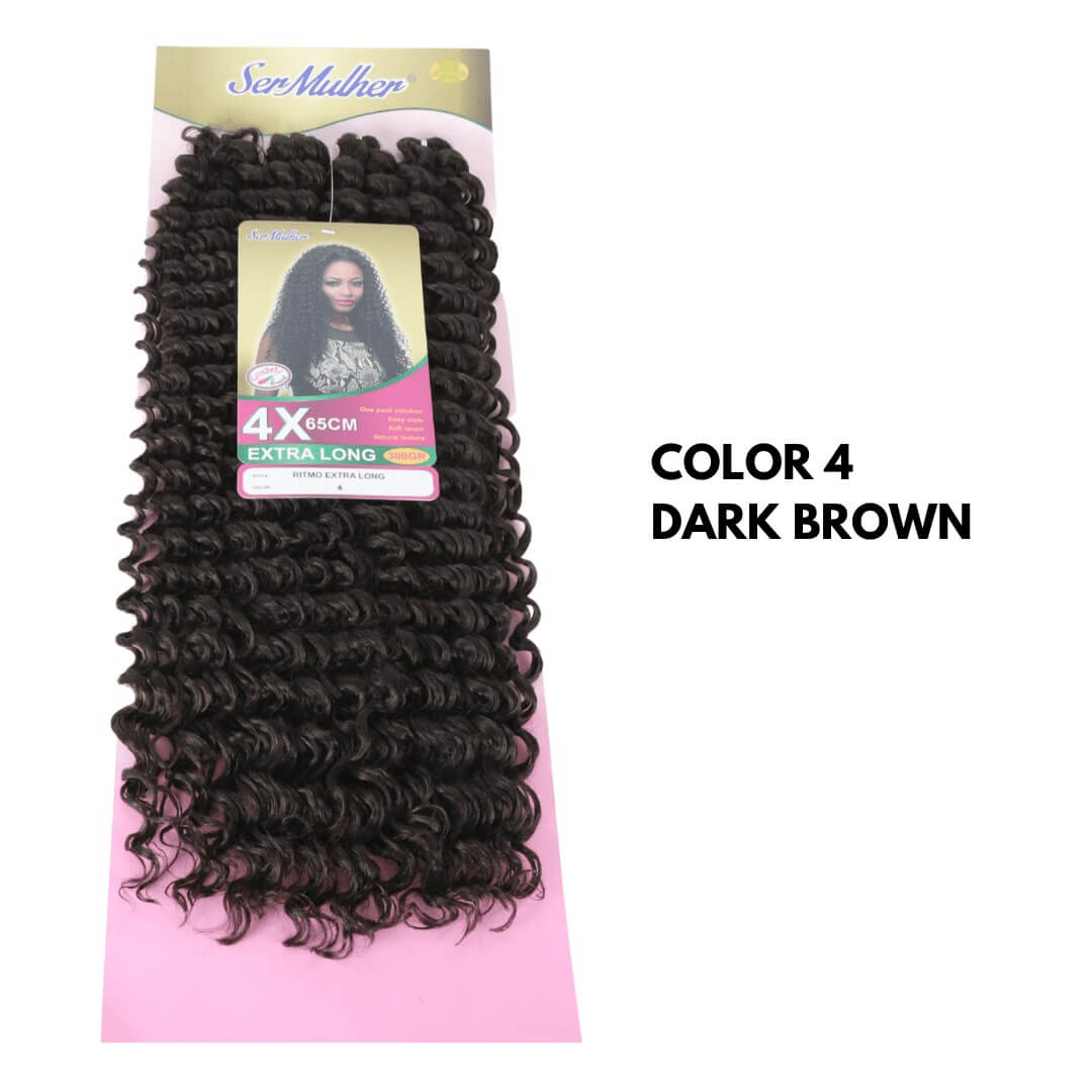 NEW RITMO Extra Long 65CM 300g  Extension di capelli ricci per Crochet Braids
