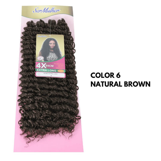 NEW RITMO 65CM Extension di capelli ricci per Crochet Braids 65CM 300GR