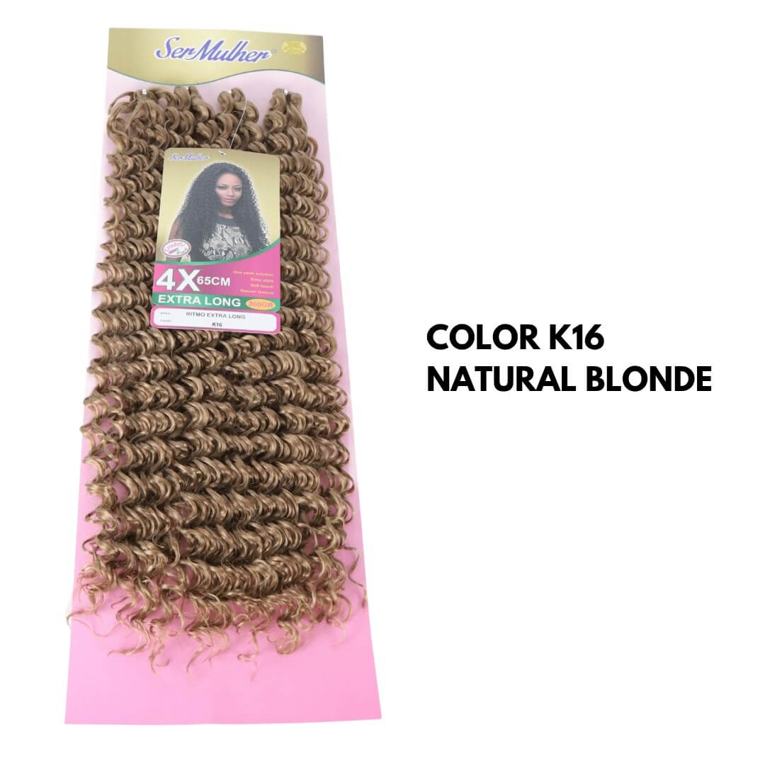 NEW RITMO Extra Long 65CM 300g  Extension di capelli ricci per Crochet Braids