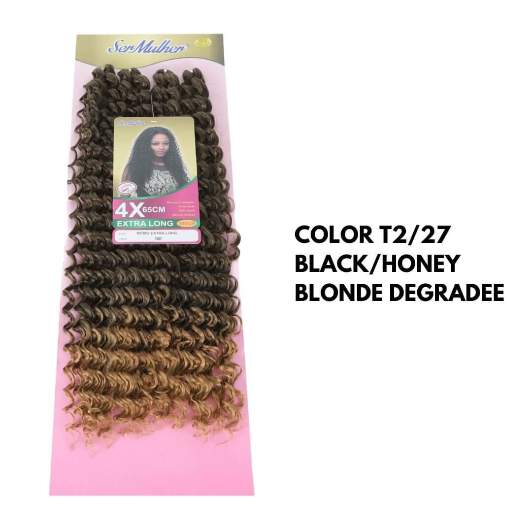 NEW RITMO Extra Long 65CM 300g  Extension di capelli ricci per Crochet Braids