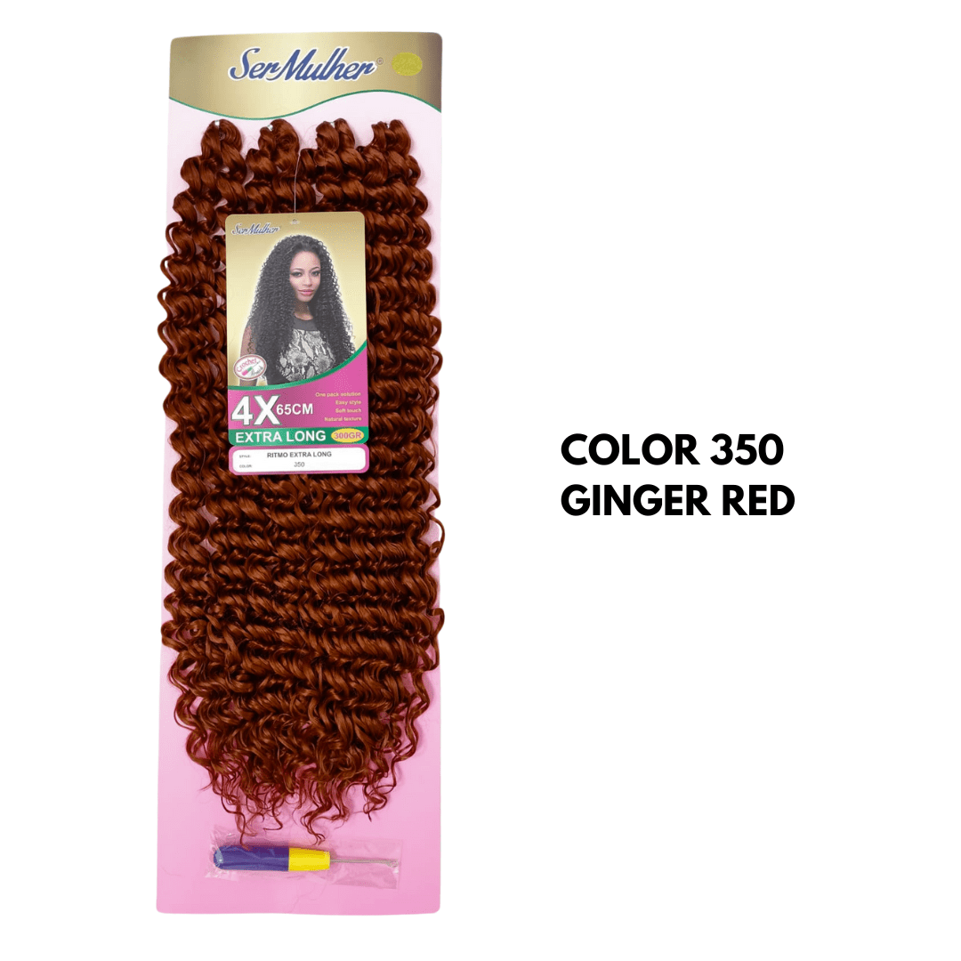 NEW RITMO Extra Long 65CM 300g  Extension di capelli ricci per Crochet Braids