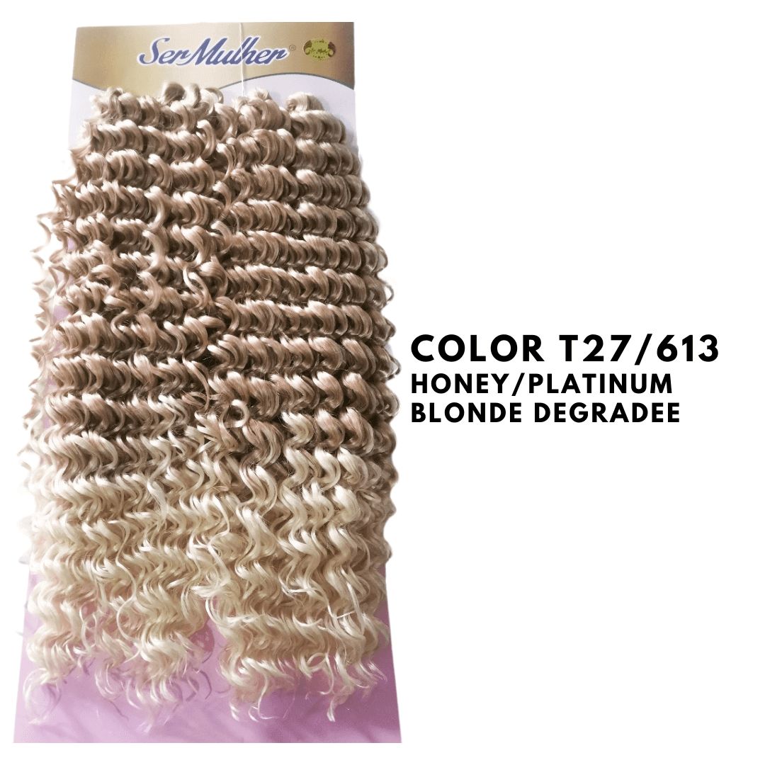RITMO Extension di capelli ricci per Crochet Braids 50cm 340g