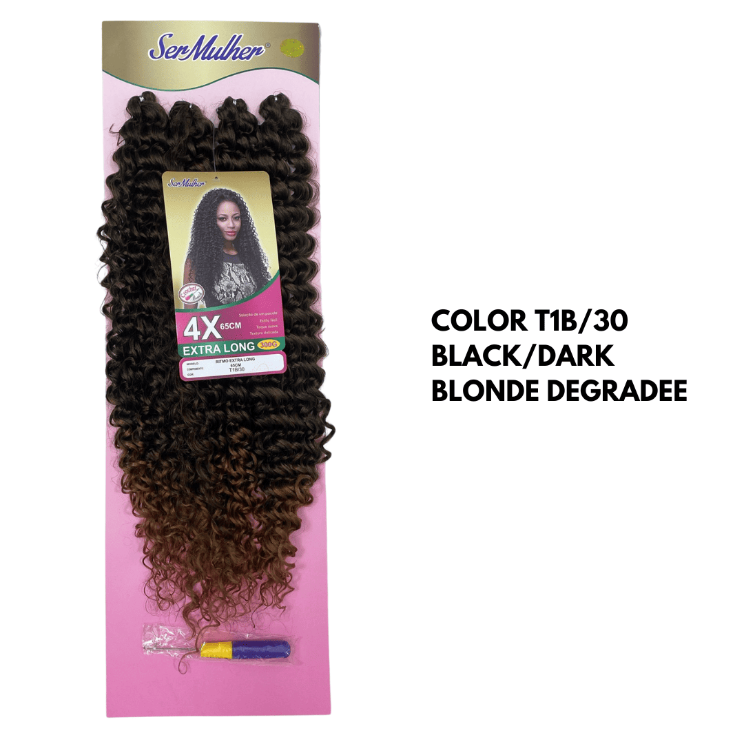 NEW RITMO Extra Long 65CM 300g  Extension di capelli ricci per Crochet Braids