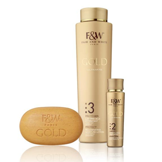 Fair & White Gold Kit Radiance Pack of 3 products - for a lighten and radiant skin