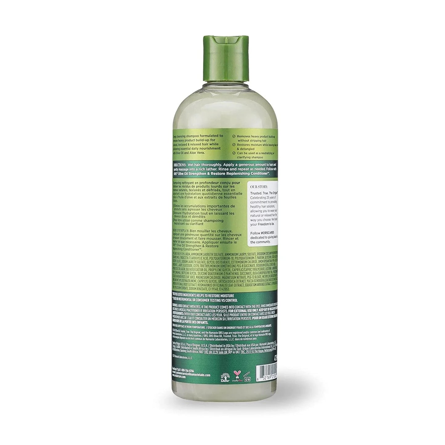 ORS Olive Oil Moisture Restore Creamy Aloe Shampoo Infused with Aloe Vera 473ml (16 oz)
