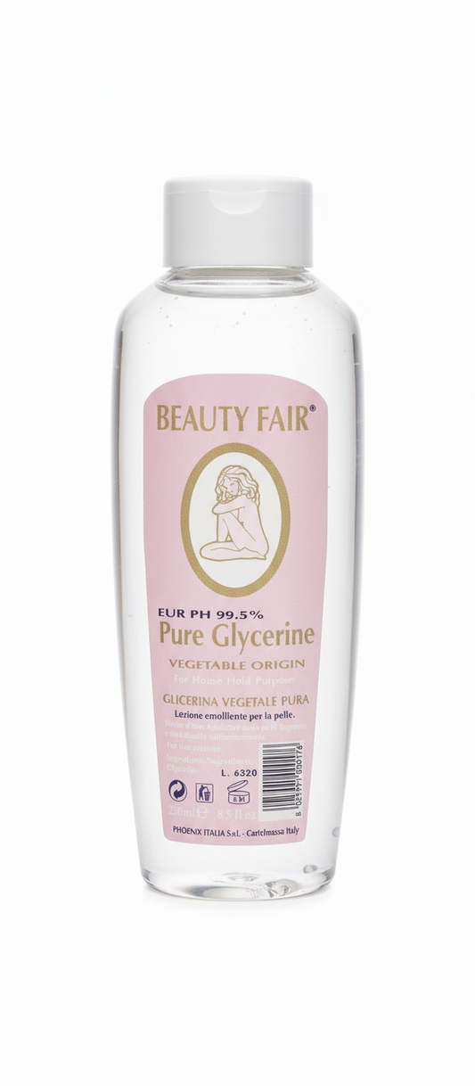 Beauty Fair Pure Glycerine 250ml. Made in Italy