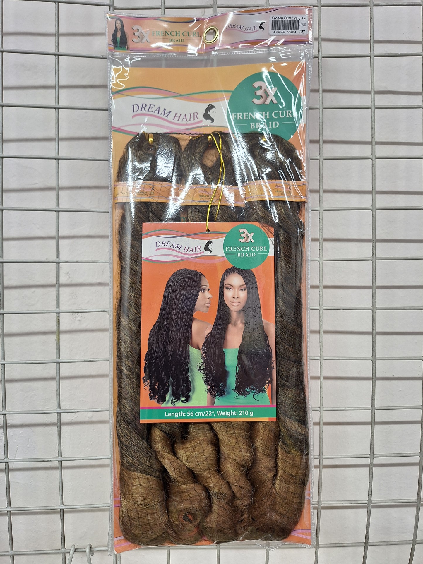 French Curl 3X Braid 56 cm / 22'' 210g synthetic hair