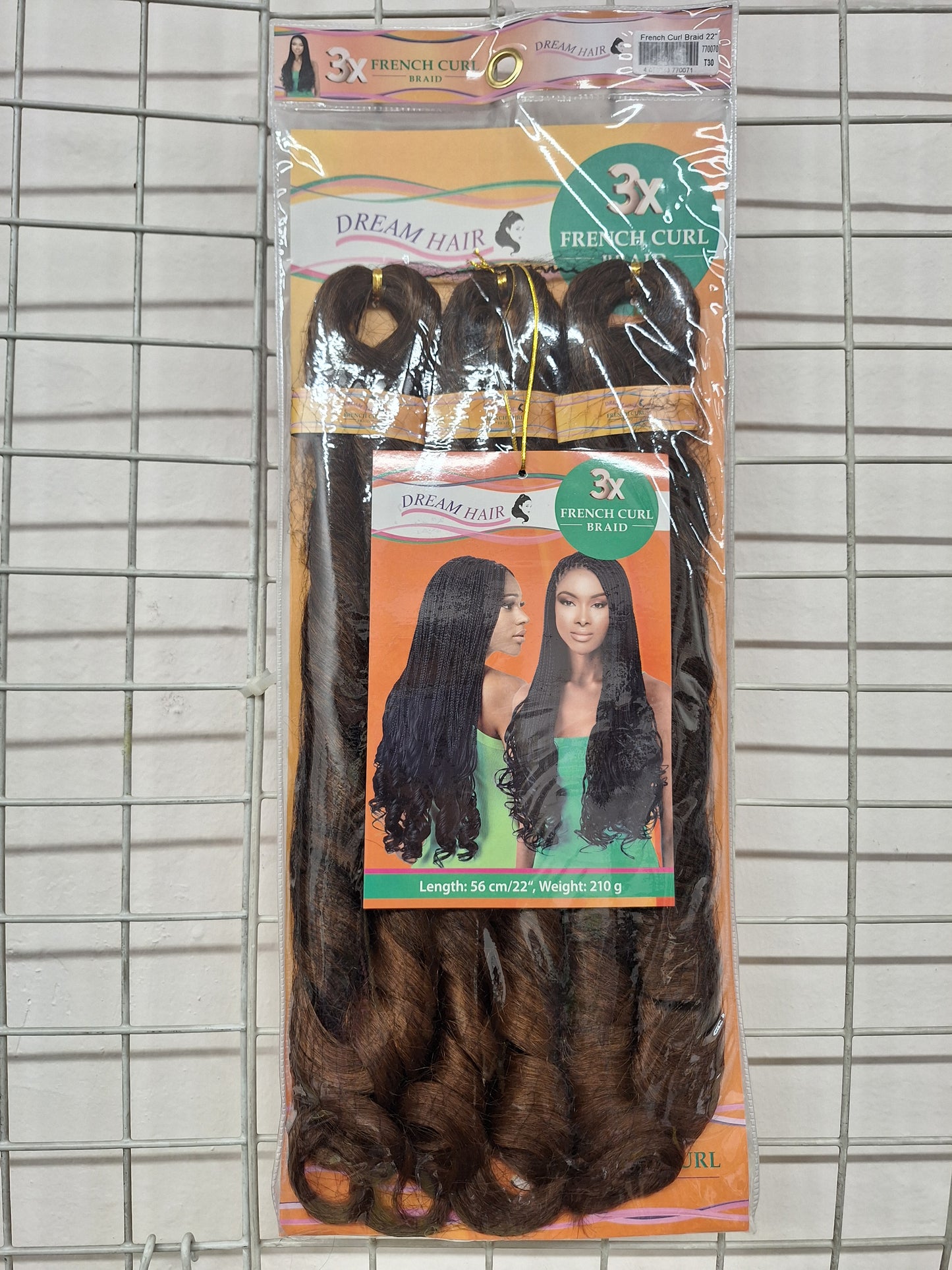 French Curl 3X Braid 56 cm / 22'' 210g synthetic hair
