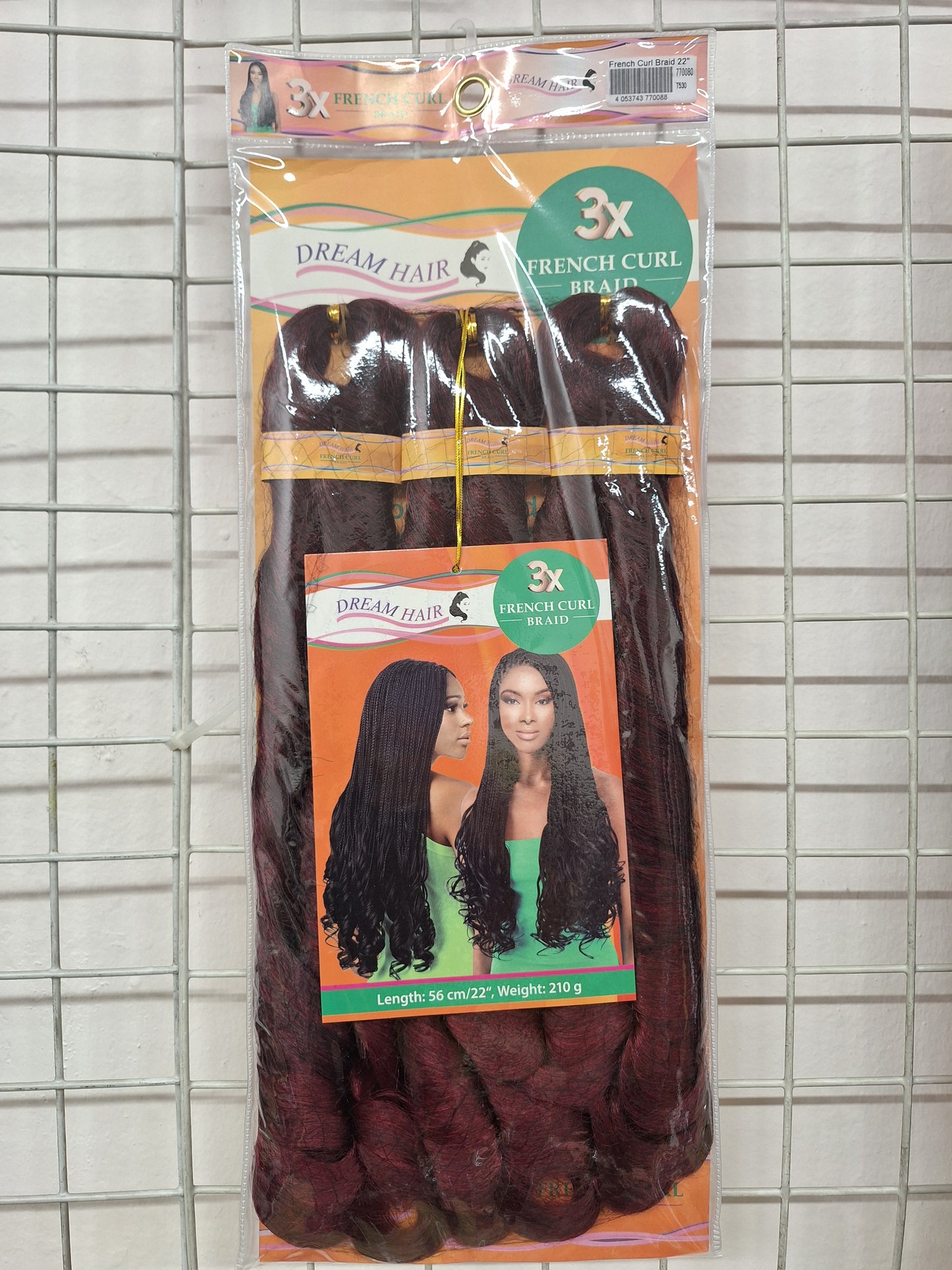 French Curl 3X Braid 56 cm / 22'' 210g synthetic hair