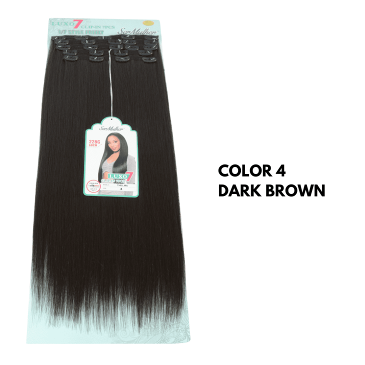 THELMA – 7 Bande di Extension con Clip – capelli lisci 228gr