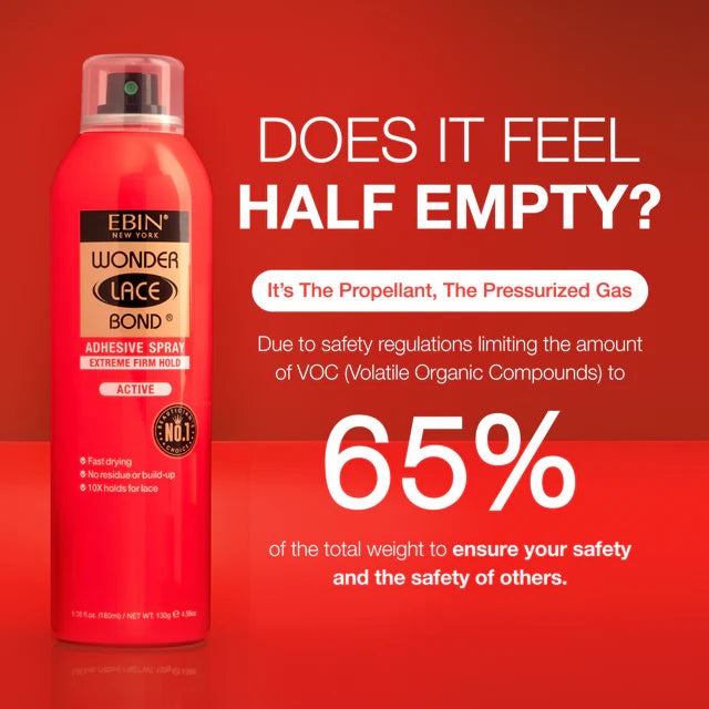 EBIN WONDER LACE BOND WIG ADHESIVE SPRAY EXTREM FILM HOLD 60g