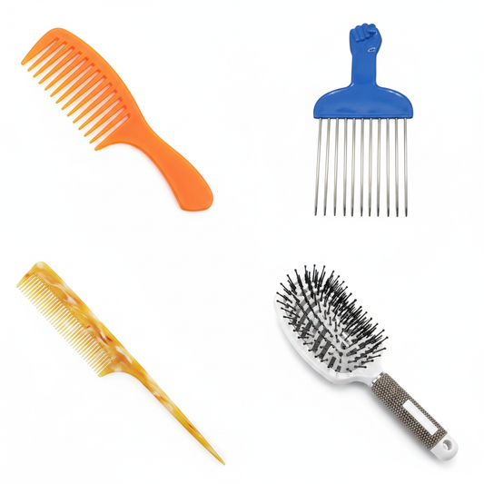 Afro Metal Combs - Collage stile prodotto