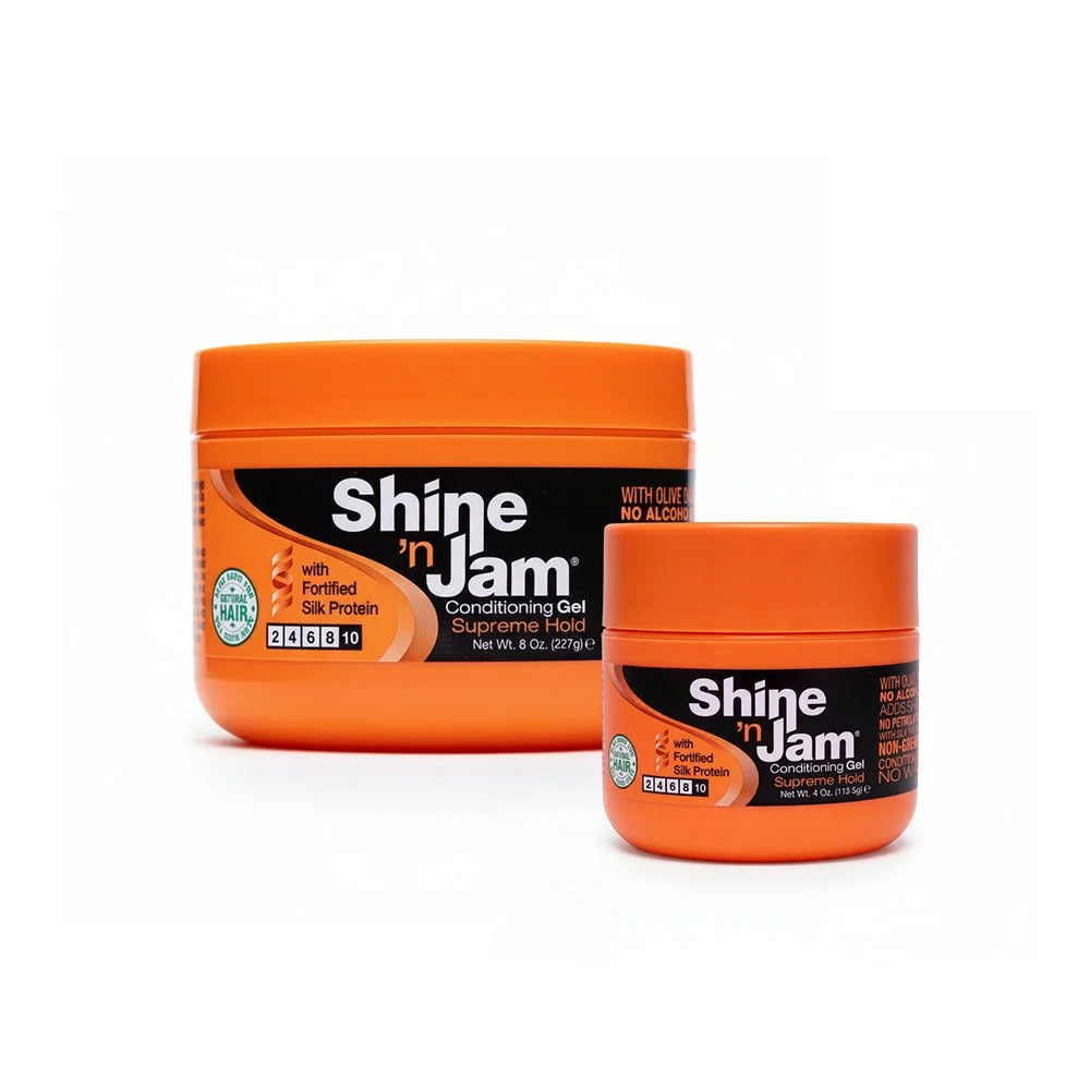 Ampro Shine 'n Jam Supreme Hold Moist Gel 4oz/8oz