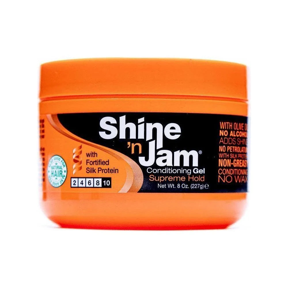 Ampro Shine 'n Jam Supreme Hold Moist Gel 4oz/8oz